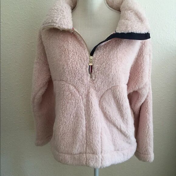 Fuzzy
vegan blush turtleneck sweater coat - Picture 1 of 9